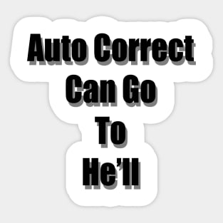 Auto Correct Sticker